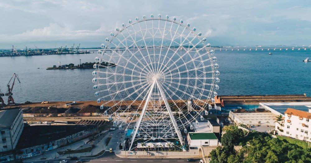 Pontos turísticos no centro do Rio de Janeiro