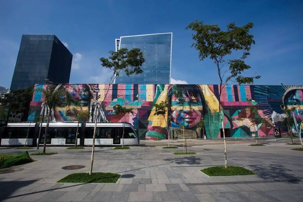 Pontos turísticos no centro do Rio de Janeiro